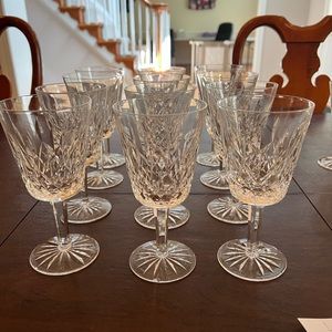 Lismore by Waterfront Crystal Water Goblets (Set of 12)